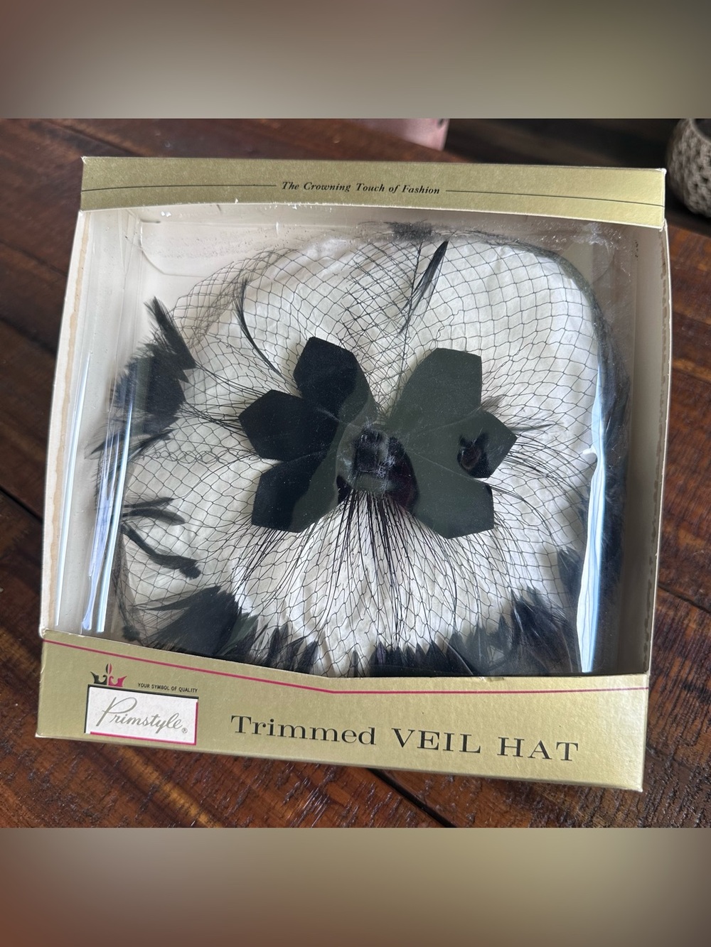 Woolworths trimmed veil hat NIB